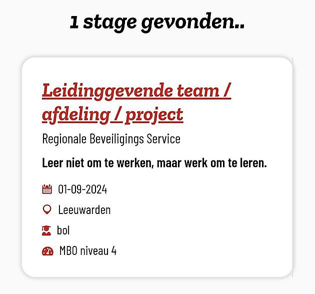 Vakmensen opleiden - RBS Security - Leeuwarden